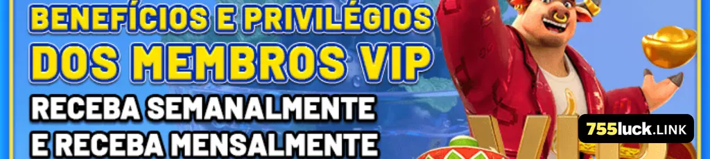 Banner de promoções gerais e bônus no 755luck cassino.