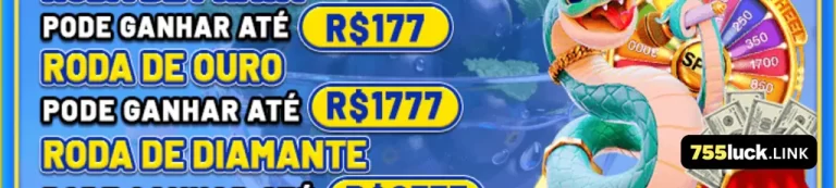 Banner de promoções gerais e bônus no 755luck cassino.